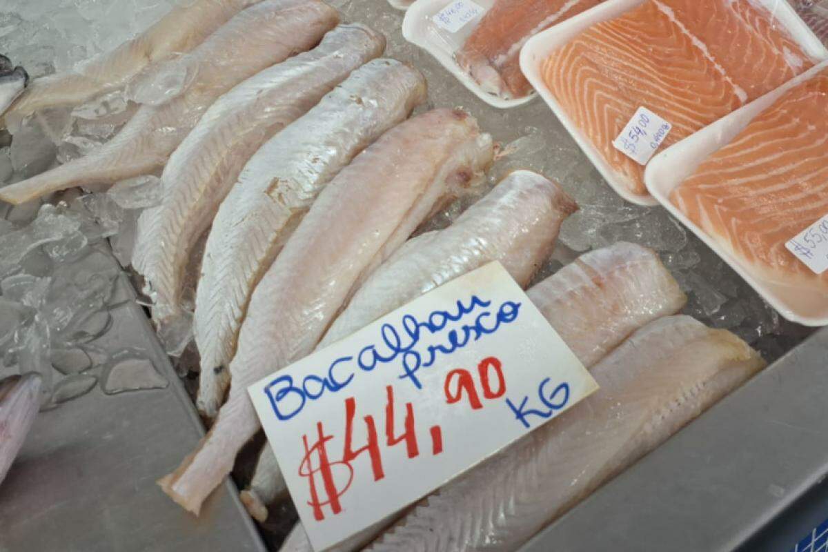 A depender do bacalhau, a média de preço sai entre R$ 80 e R$ 90