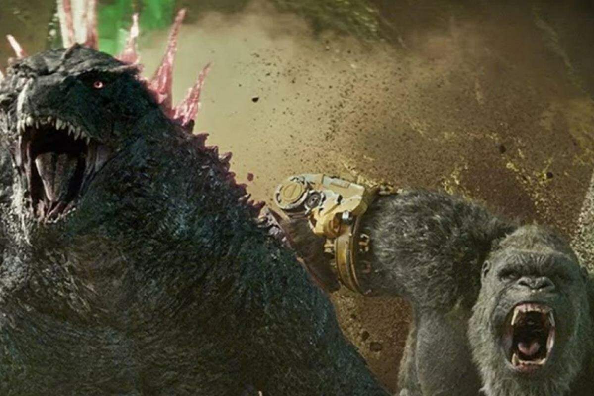Cena do filme Godzilla e Kong – O Novo Império