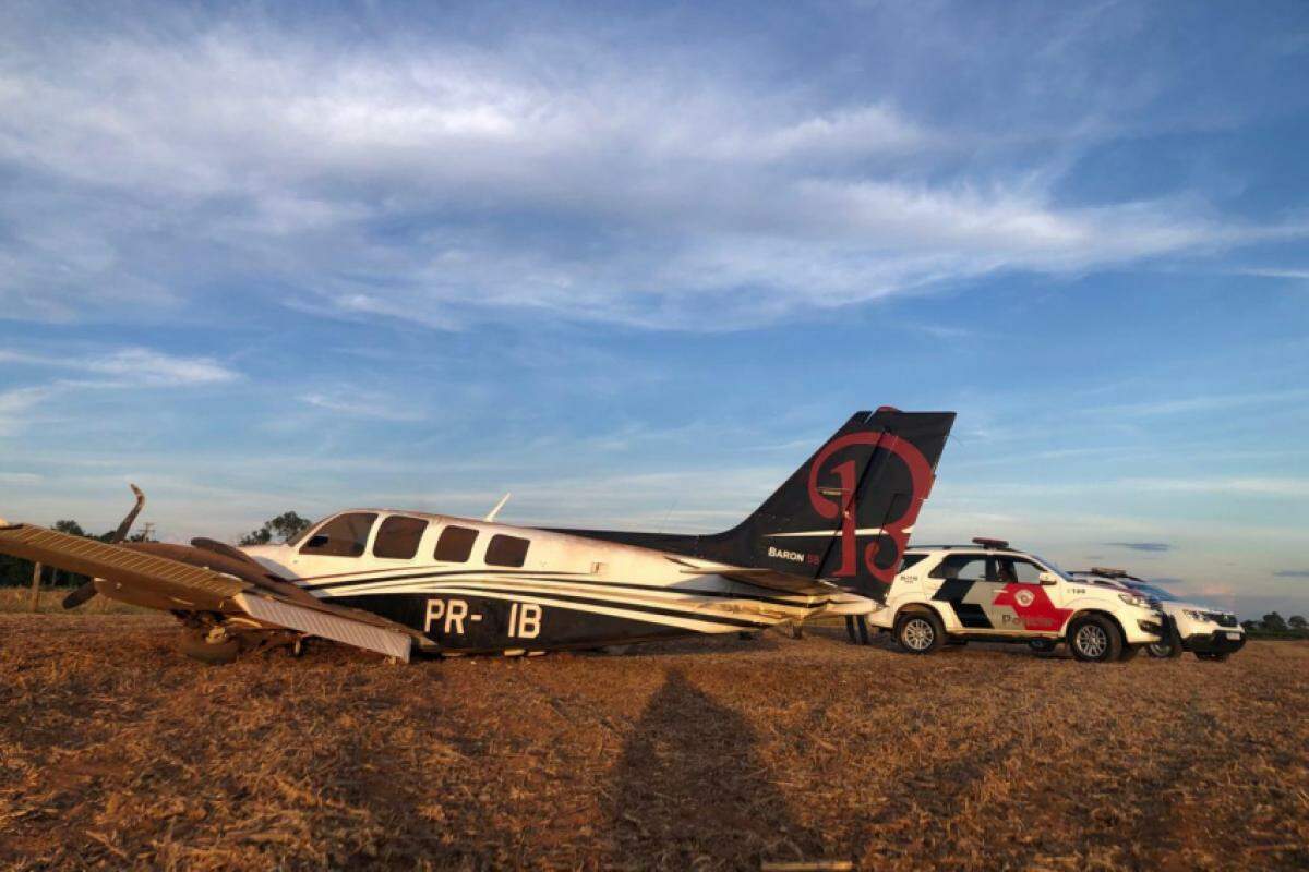 Avião faz pouso forçado no aeroclube de Birigui