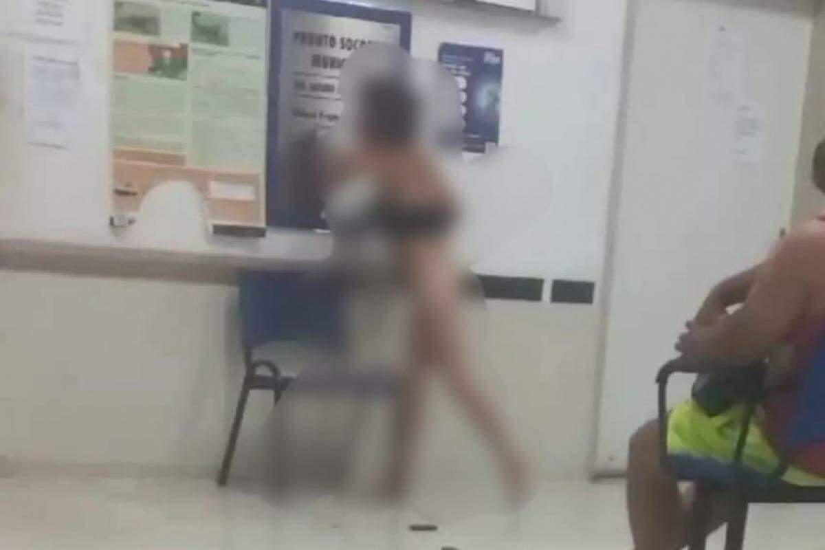 Mulher em surto tira a roupa dentro do pronto-socorro em Franca