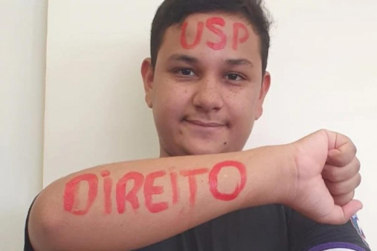 Glauco Dalalio do Livramento foi aprovado em primeira chamada pelo Provão Paulist