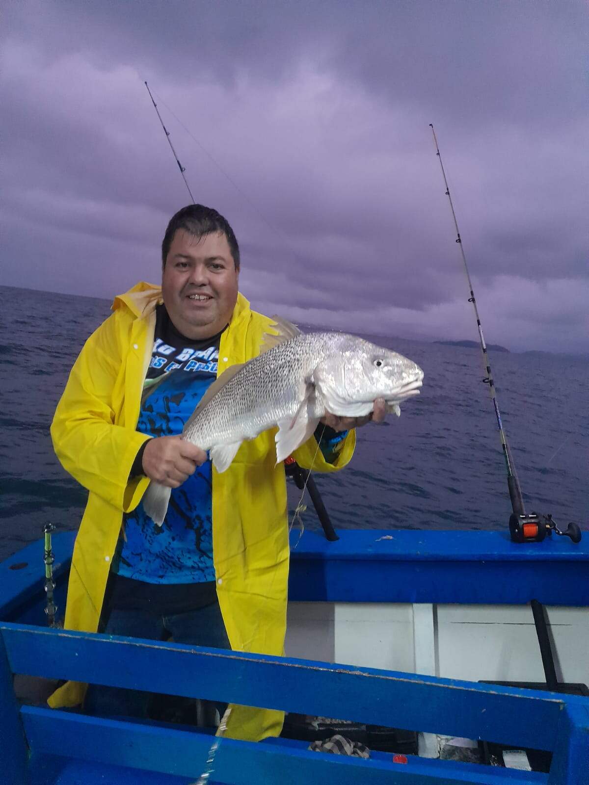 Paulo Sérgio Brandão gosta de praticar a pesca em alto mar