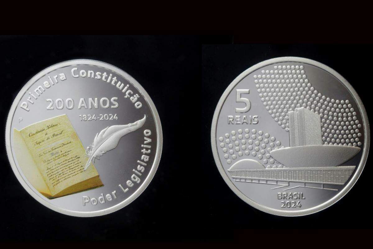 A moeda comemorativa é de prata e foi anunciada em cerimônia no Salão Nobre da Câmara