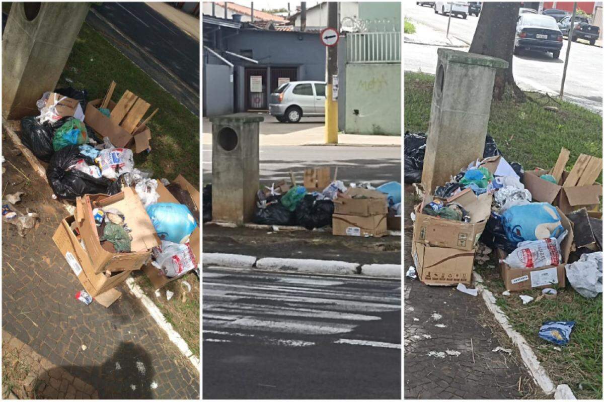 Trabalhadores e comerciantes da Avenida Presidente Vargas, em Franca, estão reclamando e mostrando frustração com o acúmulo contínuo de lixo no canteiro central
