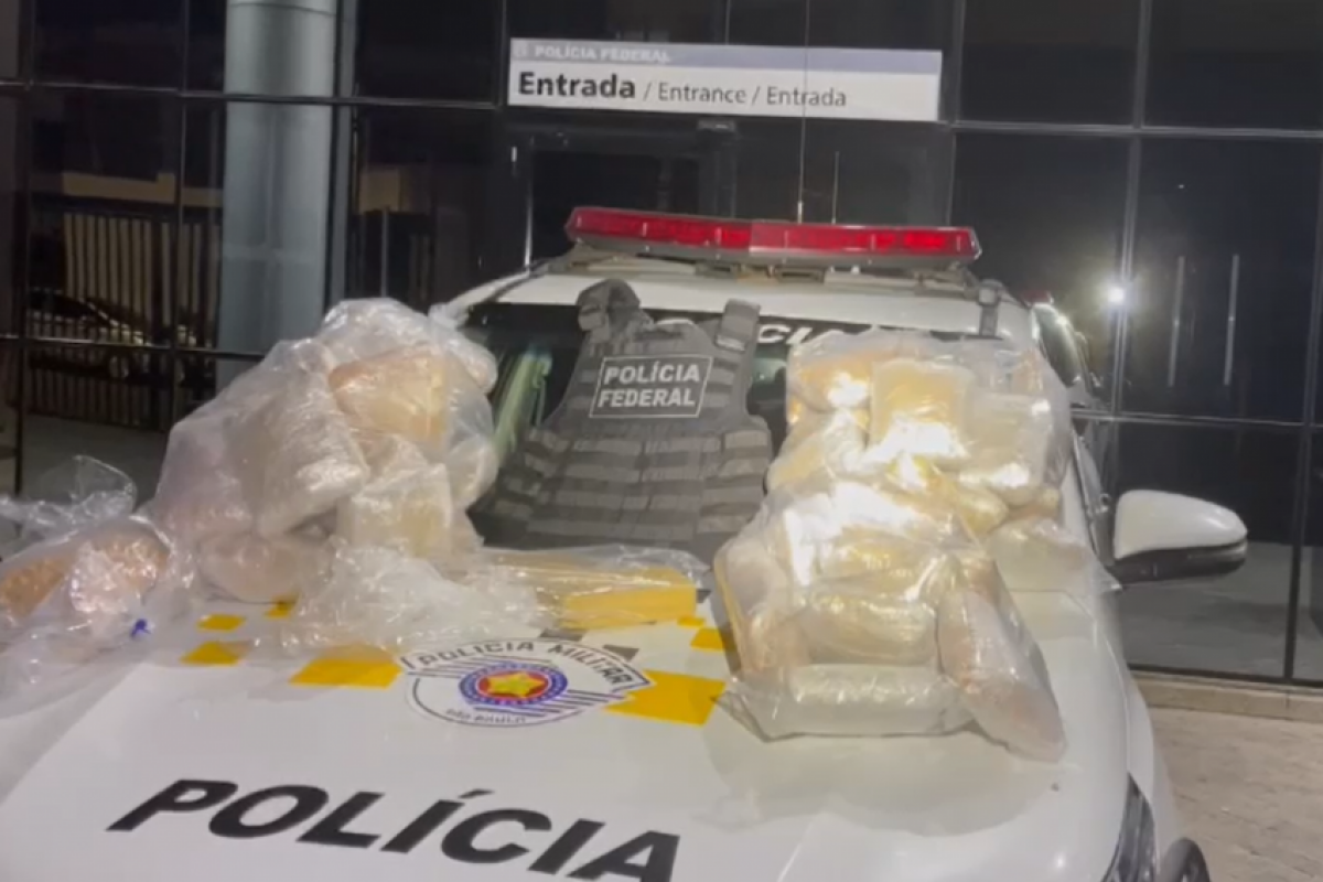 Ao desembarcar, a suspeita percebeu a presença de policiais federais junto à esteira de bagagens e decidiu abandonou a droga, retornando a Corumbá.