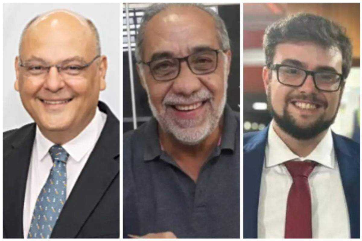 Alexandre Ferreira, João Rocha e Rafael Bruxelas: disputa pela prefeitura de Franca