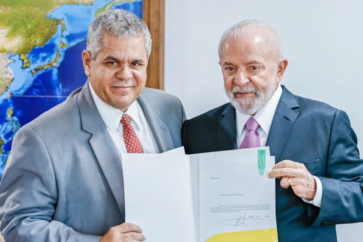 O presidente Lula e o advogado Antonio Fabrício de Matos Gonçalves