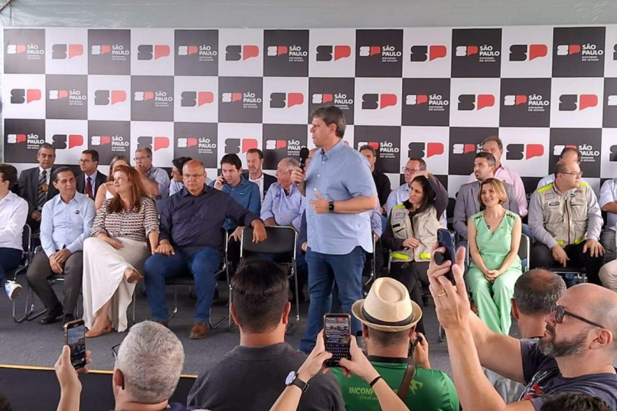 Governador Tarcísio de Freitas em visita à cidade: 'Vamos fazer ainda mais por Franca'