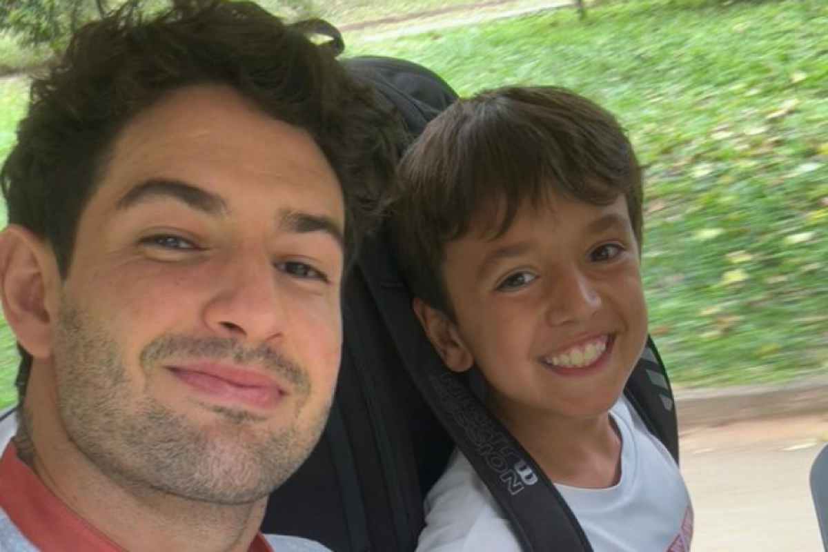 Pato levou o sobrinho Pedro para participar de um desafio lúdico que marcou o início do Roland-Garros Junior Series