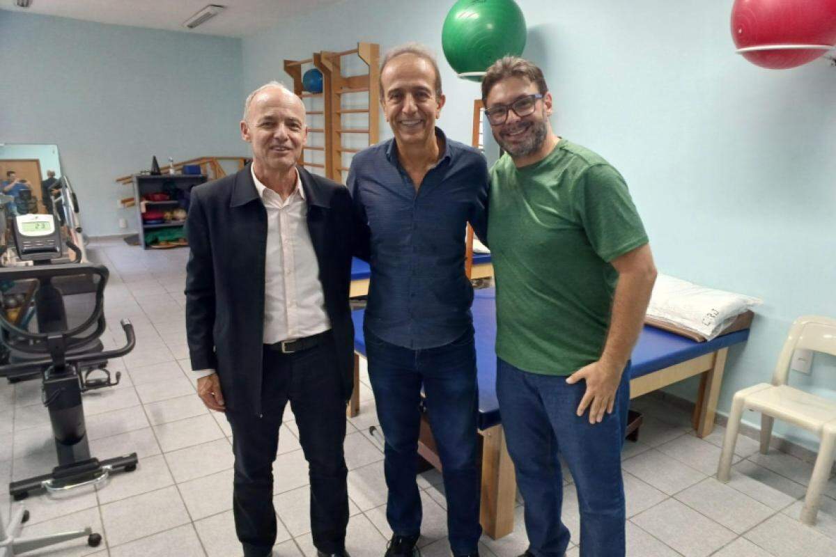 Visita do Miguel Haddad no Centro de Reabilitação Jundiaí 