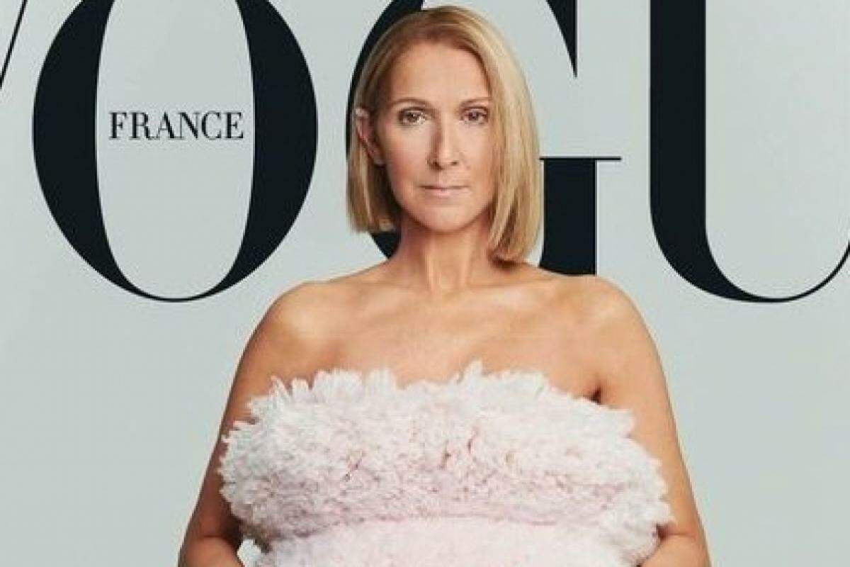 A cantora canadense Céline Dion é capa da Vogue França para a edição de maio