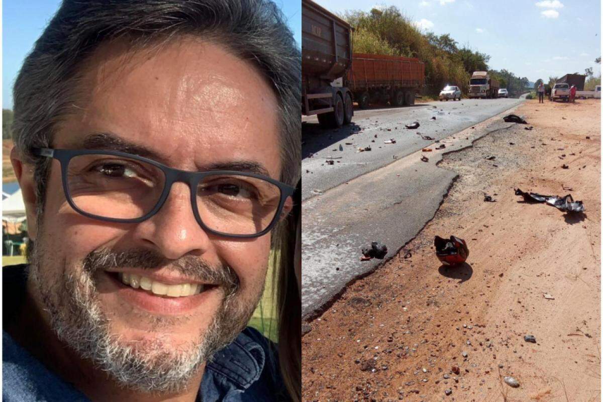 Rodrigo Melo Duarte morreu na colisão frontal entre a moto que pilotava e um bitrem