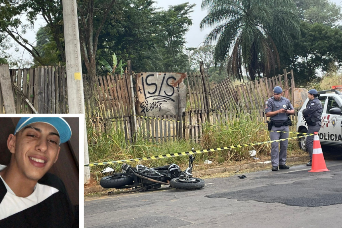 Rafael Augusto da Silva, de 19 anos, morreu no local do acidente