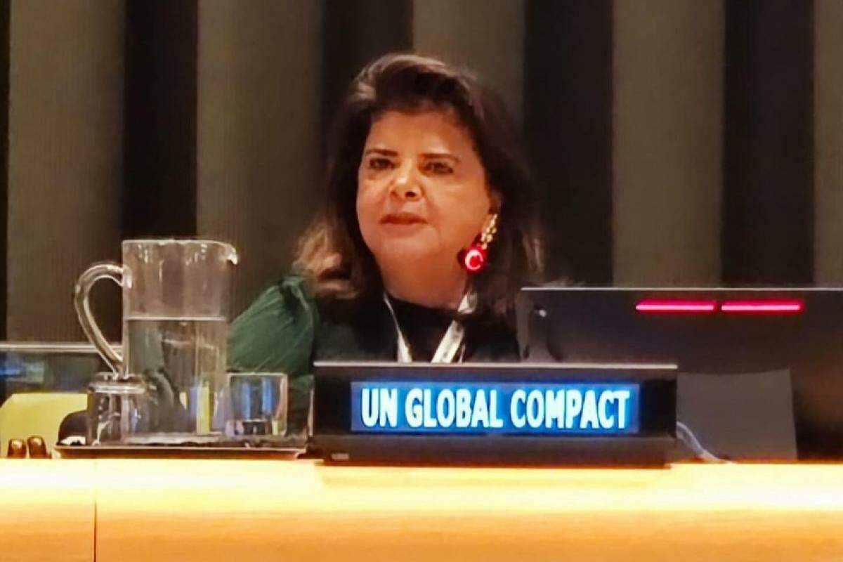 Luiza Helena Trajano participou do debate sobre o Pacto Global Ambiental, na ONU, em Nova Iorque