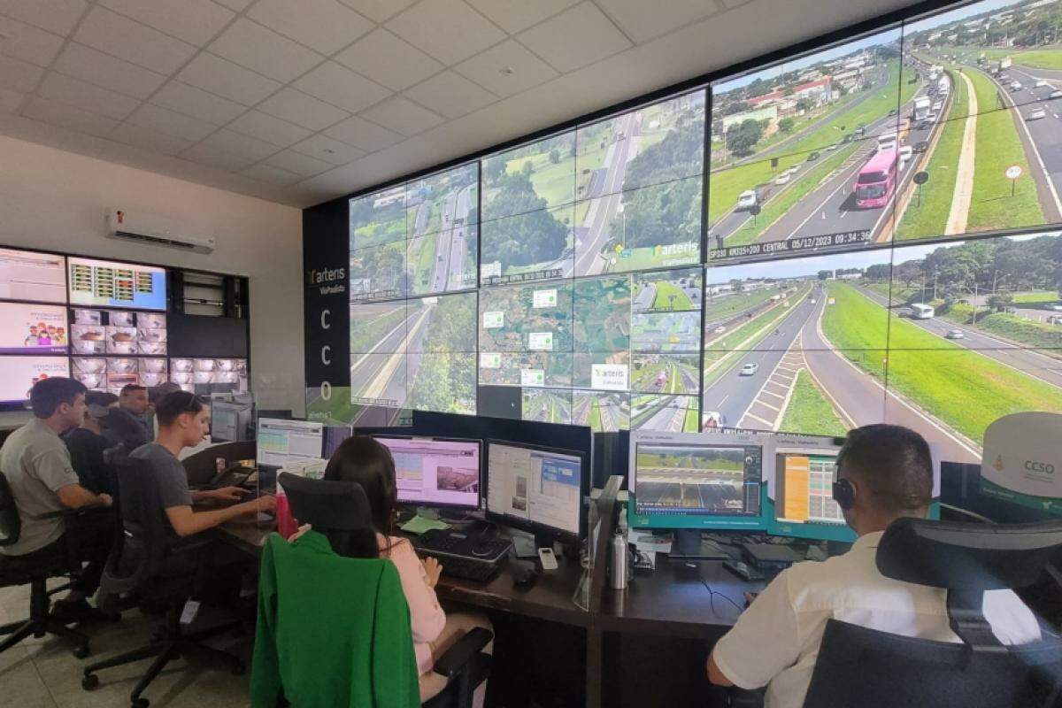 Central de Monitoramento das estradas da região