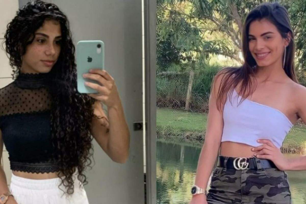 Débora e Isabelly, autora e vítima do crime