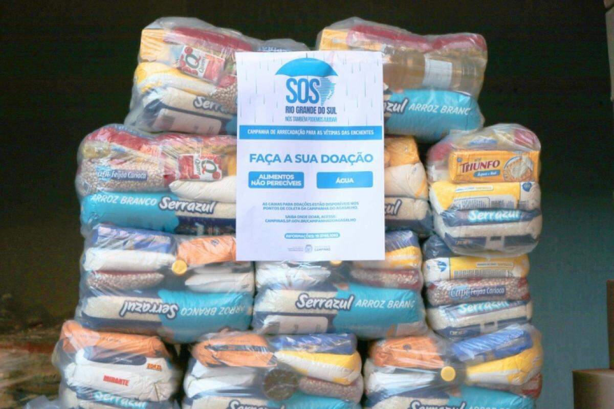 Moradores podem doar cestas básicas para ajudar estado gaúcho