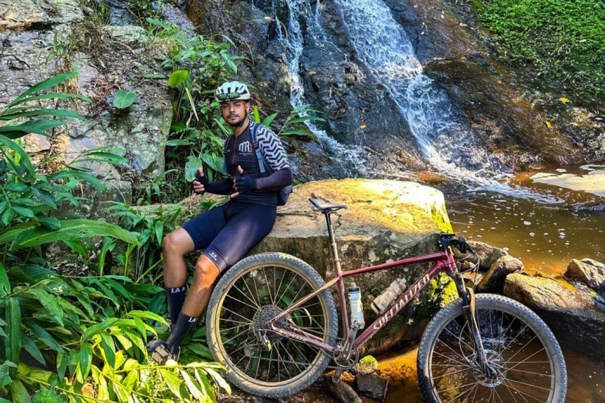 Vinicius Silva começou no cicloturismo por incentivo de um amigo