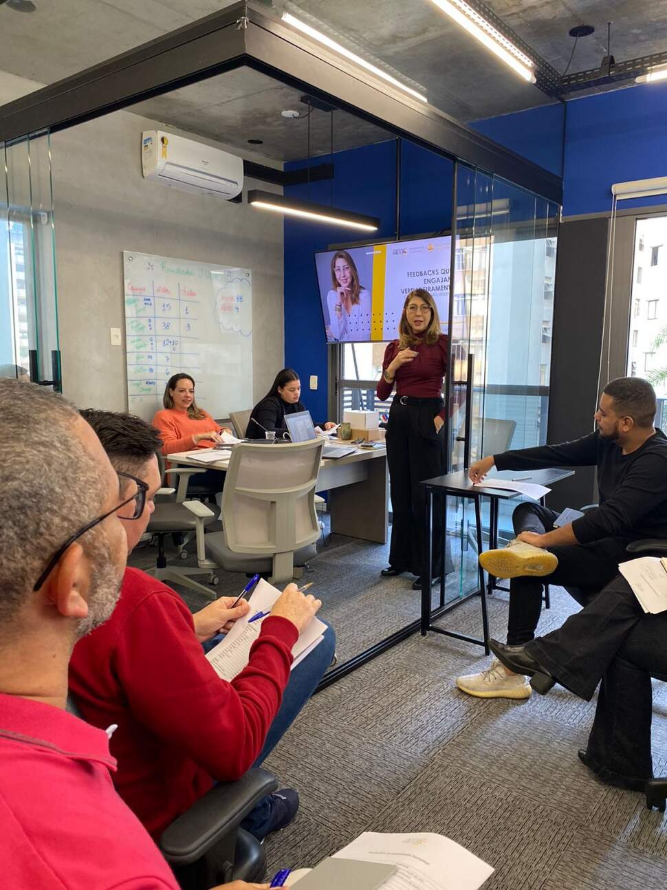 Treinamento “Como dar feedback utilizando a Comunição Não Violenta” (crédito: Arquivo Pessoal)