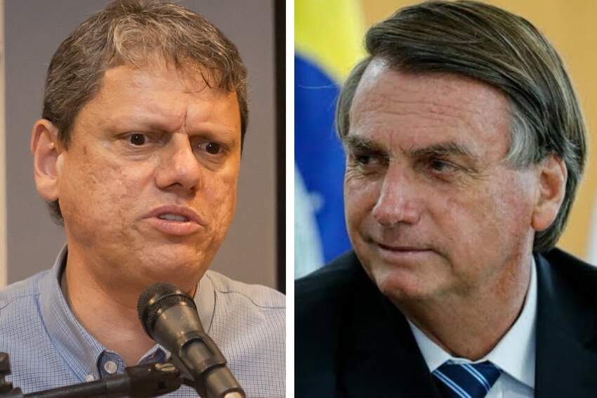 Tarcísio de Freitas (Republicanos) e o ex-presidente da República, Jair Bolsonaro (PL): fiel da balança na definição das eleições em Franca
