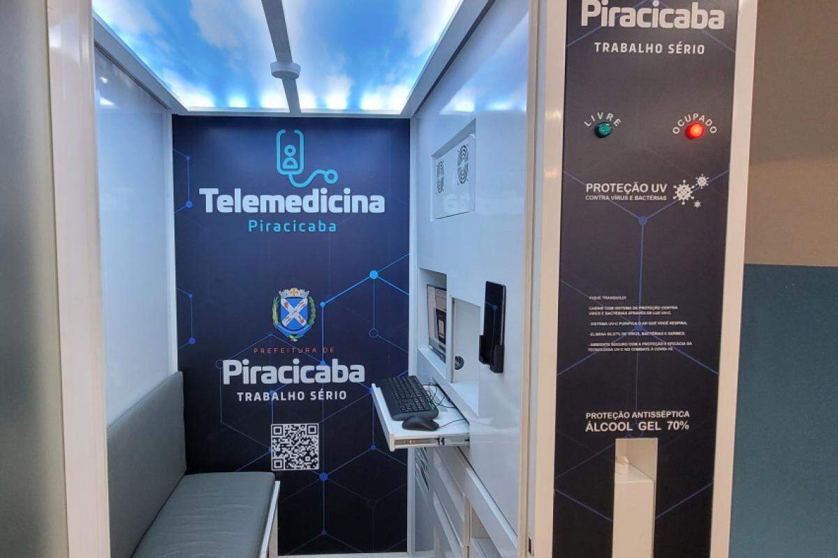 Cabine de Telemedicina para pacientes menos graves está instalada na UPA Piracicamirim