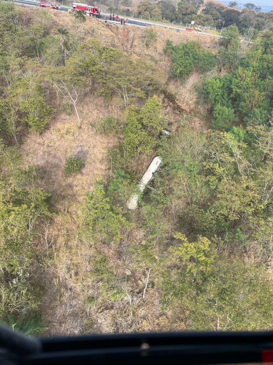 Imagem vista de helicóptero (foto: reprodução Garça em Foco)