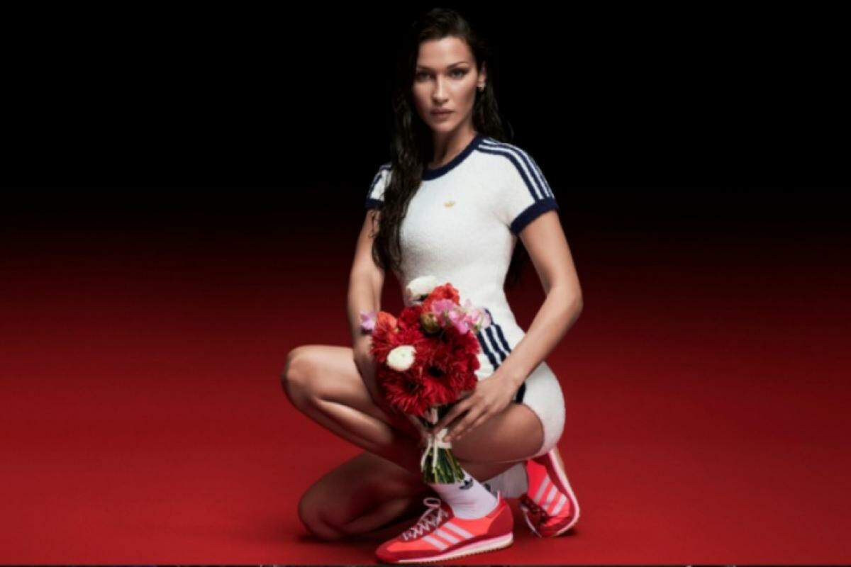 Adidas virou alvo de críticas da comunidade judaica após promover campanha com a modelo Bella Hadid, filha de palestino