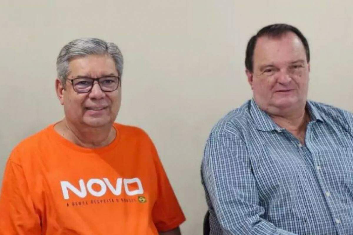 Clemente e o presidente estadual do Novo Ricardo Alves