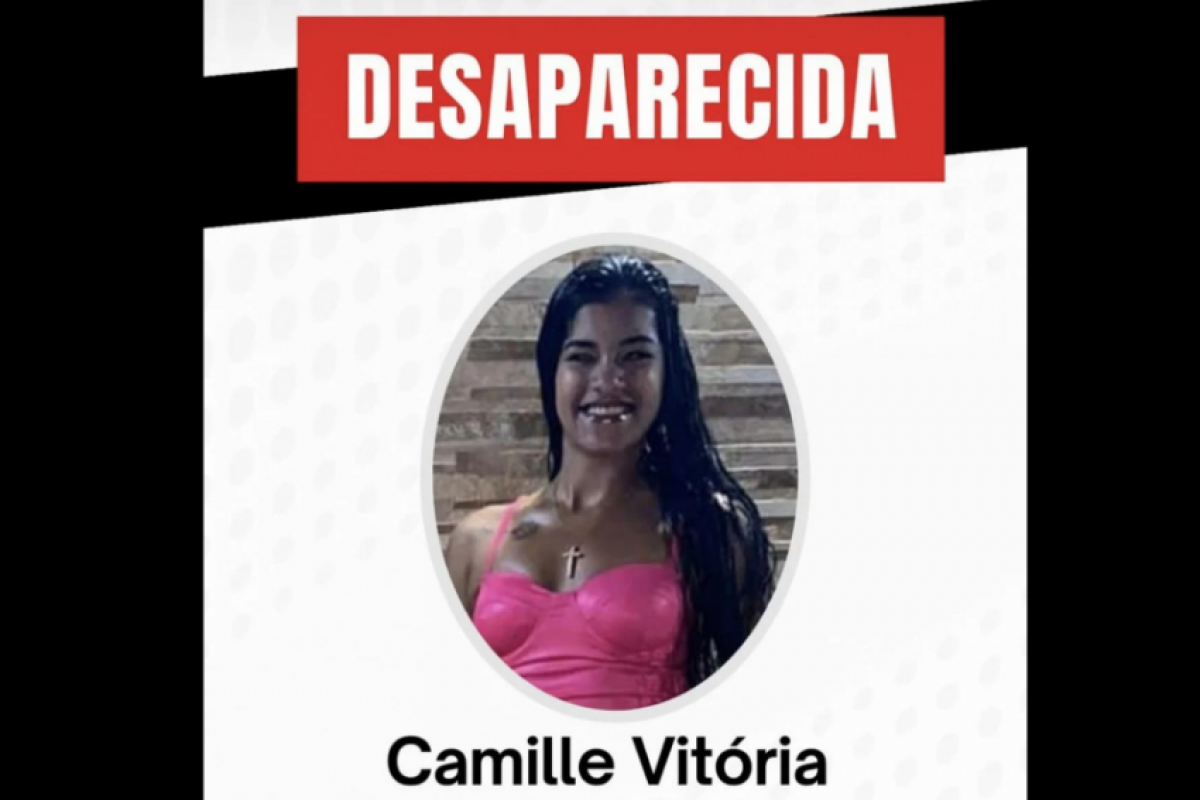 Corpo de Camille foi encontrado nesta segunda-feira (15), próximo ao Rio Magé, na Baixada Fluminense. 