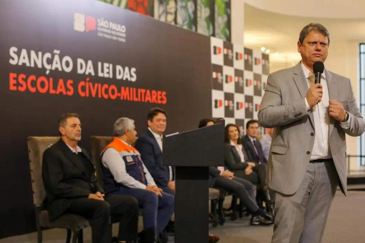 Governador Tarcísio de Freitas sancionou projeto