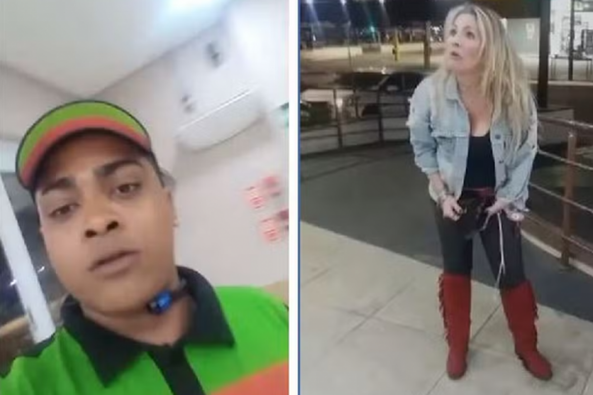 Funcionário Pablo Ferreira acusa a advogada Fabiani Marques de racismo no Burger King da Zona Sul de São Paulo 