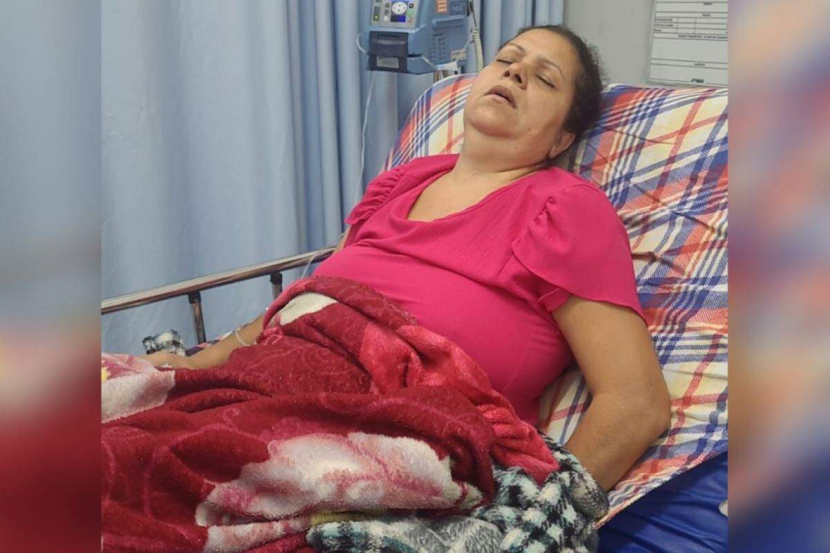 Susi Mara Tristão, na UPA do Aeroporto: sofrimento
