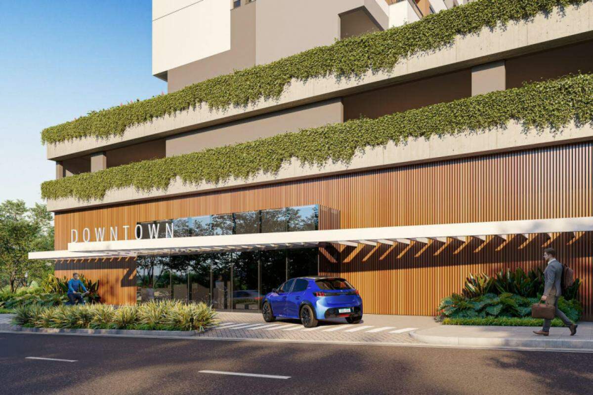 O edifício residencial conta com apartamentos studio de alto padrão