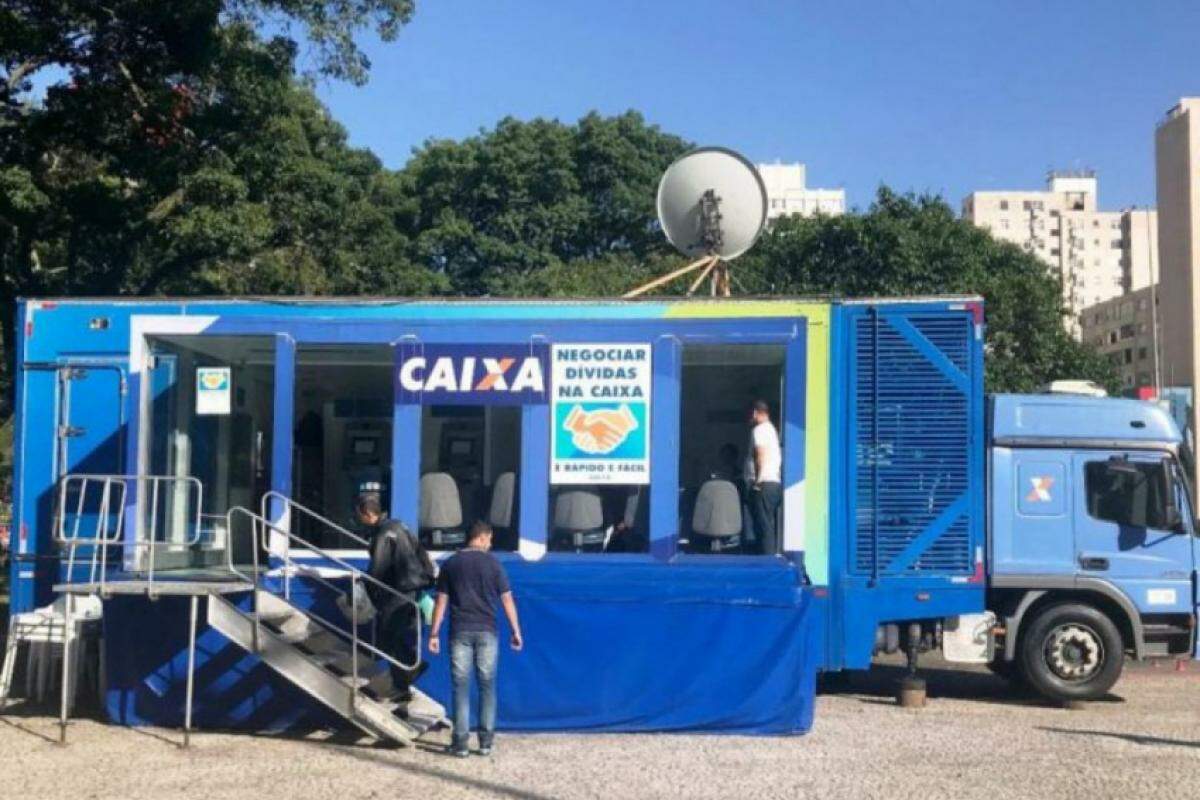 Caminhão 'Tudo em Dia Caixa'