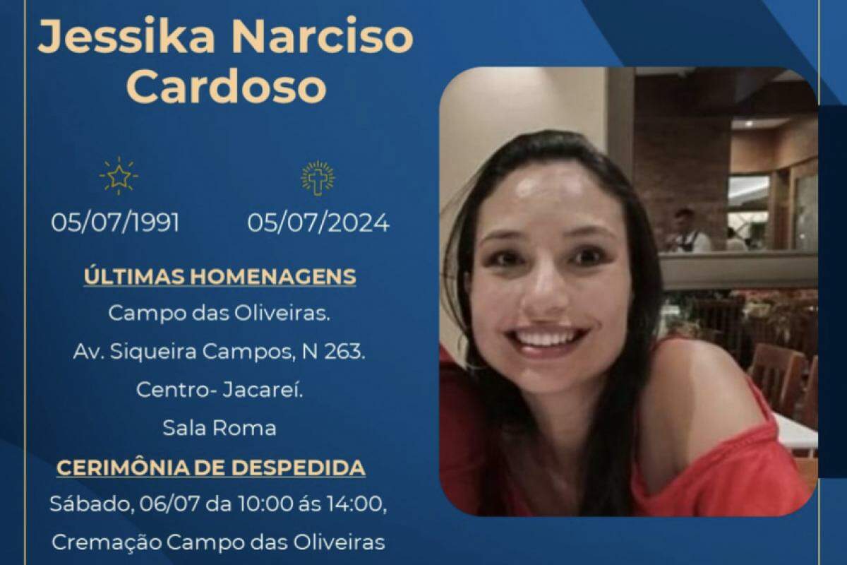 Jessika morreu na última sexta-feira