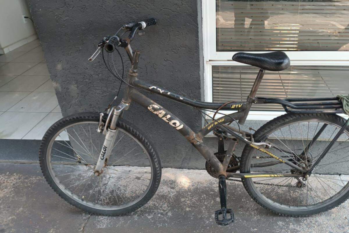 Bicicleta recuperada pela Polícia Militar 