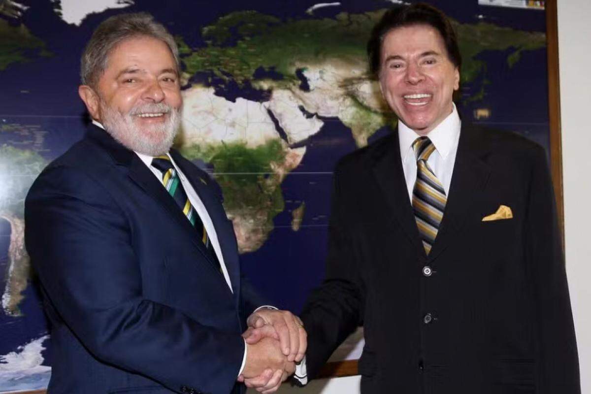 Lula e Silvio Santos, em foto de 2010