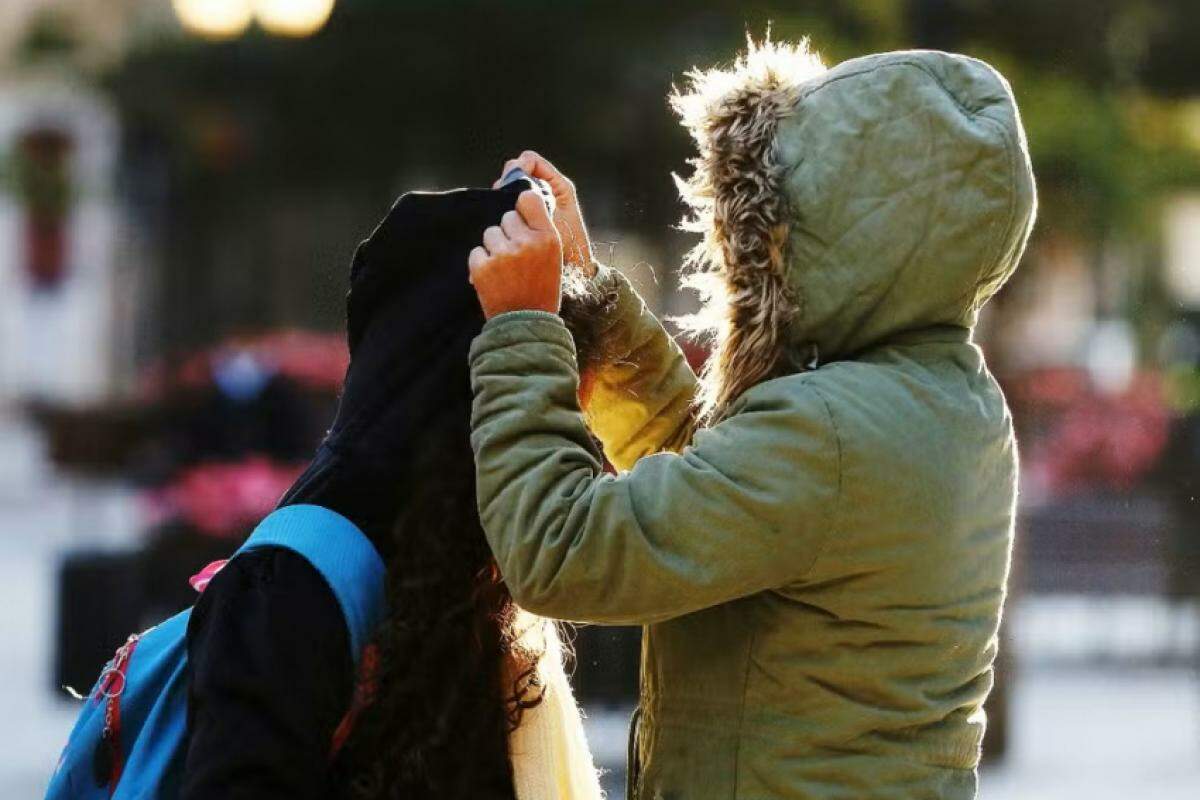 Frio de chegar nas próximas horas