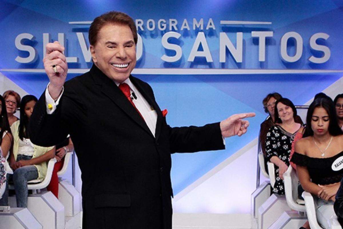 O apresentador Silvio Santos, ícone da televisão