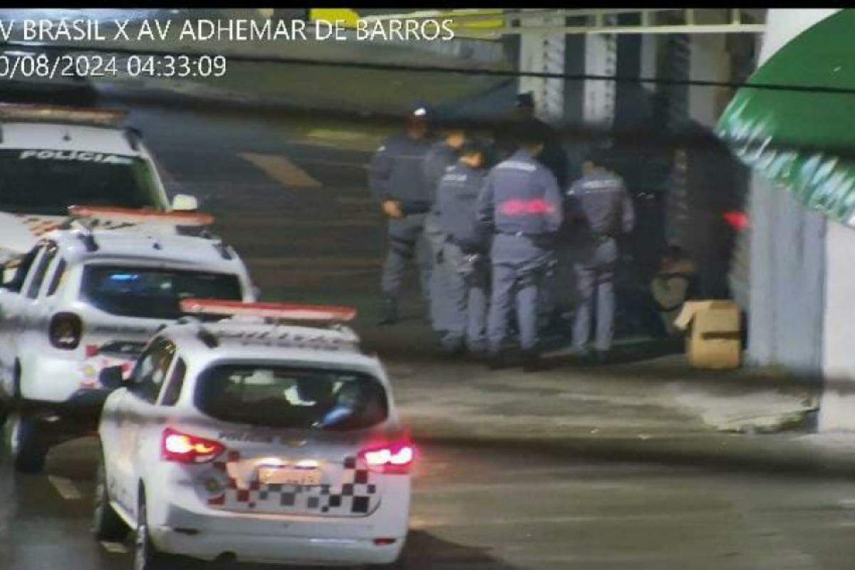 Imagens das câmeras de monitoramento da GCM (Guarda Civil Municipal)