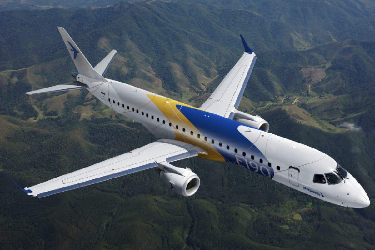 Avião comercial da Embraer