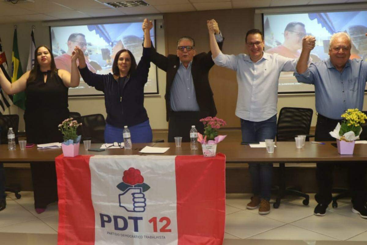 PDT confirmou apoio à candidatura à prefeito de Rafa Zimbaldi, que esteve presente na convenção