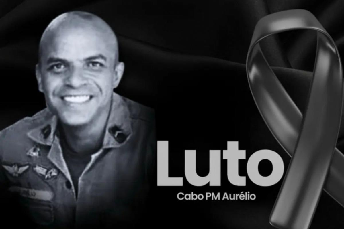 Publicação da PM sobre a morte de Marcos Aurélio