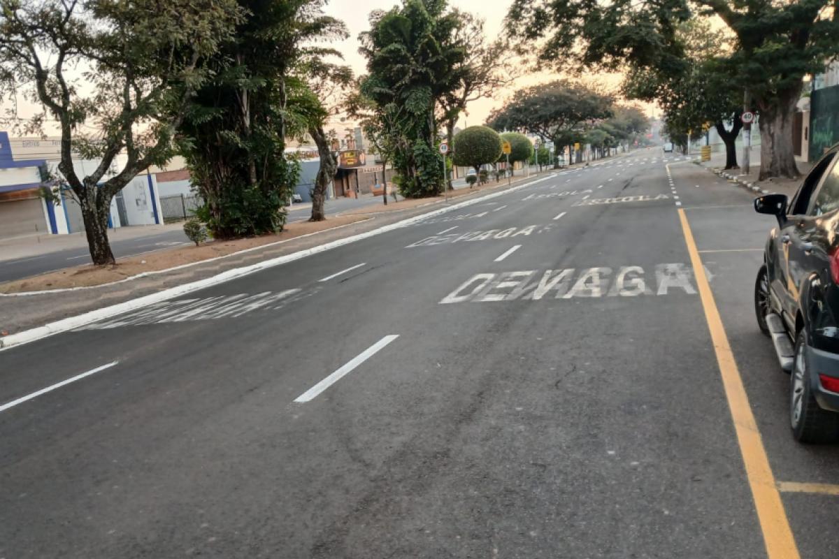 Local da avenida avenida Presidente Vargas onde ocorreu o atropelamento da idosa
