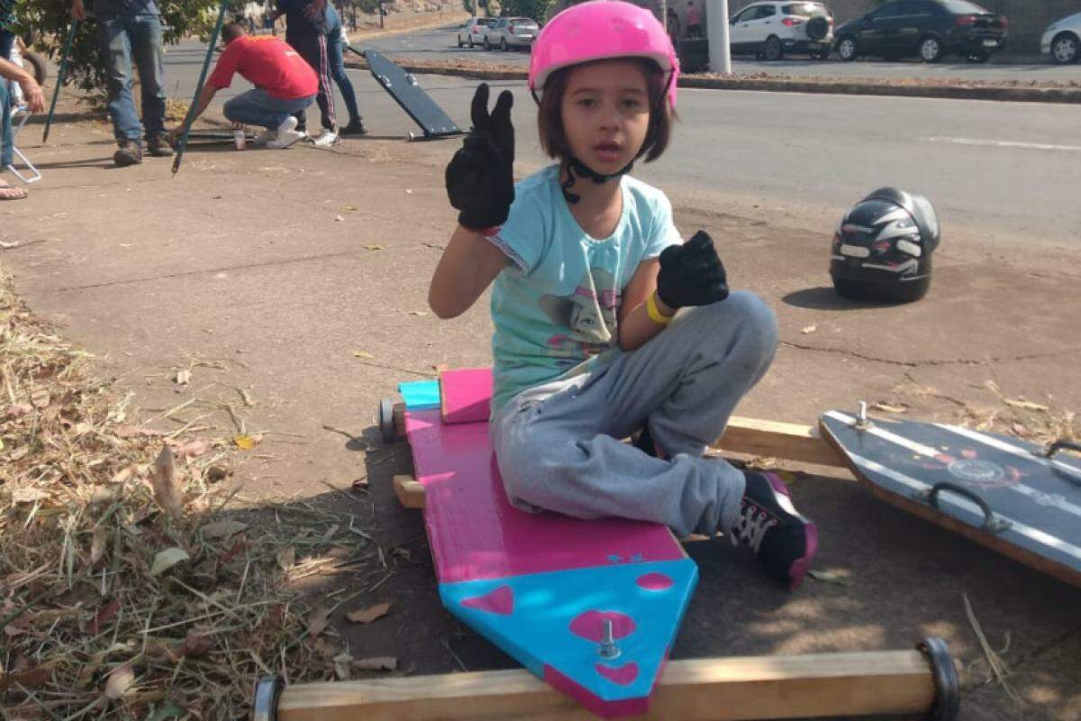 A pequena Luiza Rakel vai participar do GP em Piracicaba