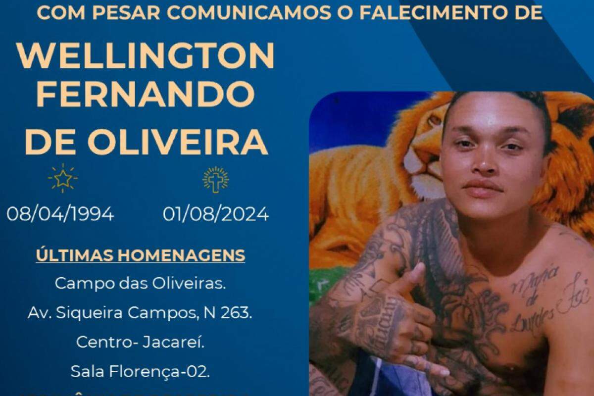 Wellington Fernando de Oliveira morreu aos 30 anos