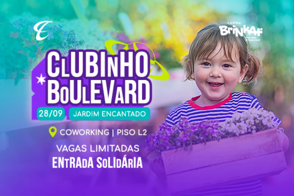 Será no Espaço Coworking, no piso L2 do Boulevard Shopping. As turmas são divididas em três horários, das 14h às 15h, das 15h15 às 16h15 e das 16h30 às 17h30