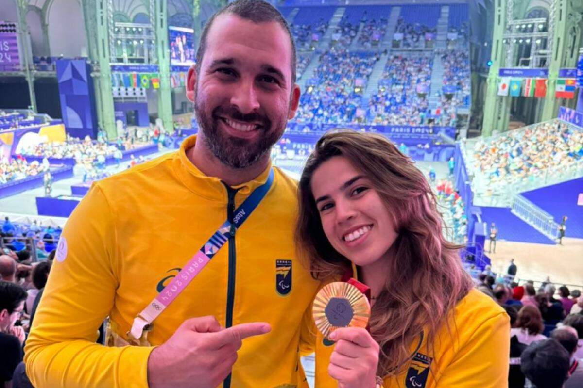 Guilherme ao lado de Ana Carolina: ouro com participação de Piracicaba 