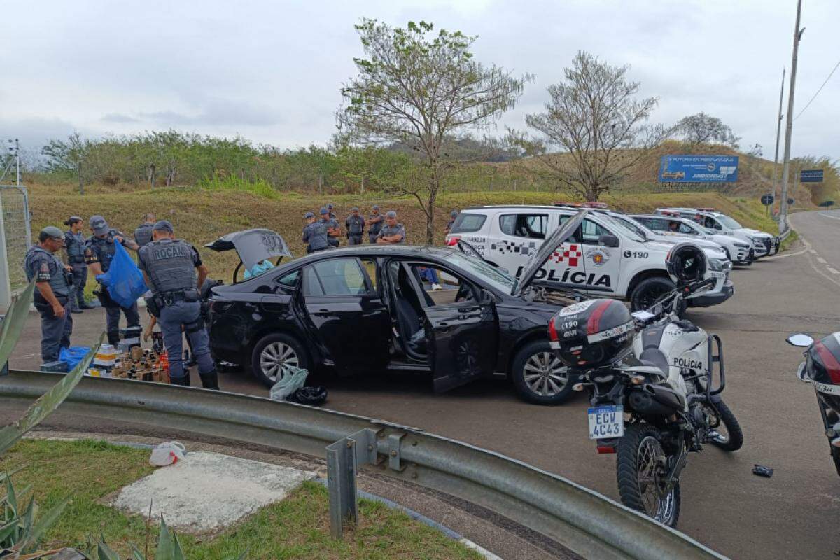 Os muambeiros foram presos na rodovia Dom Gabriel Paulino Couto