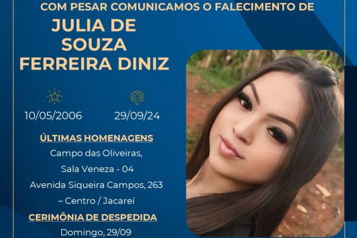 Julia morreu neste domingo